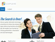Tablet Screenshot of corpgenie.com